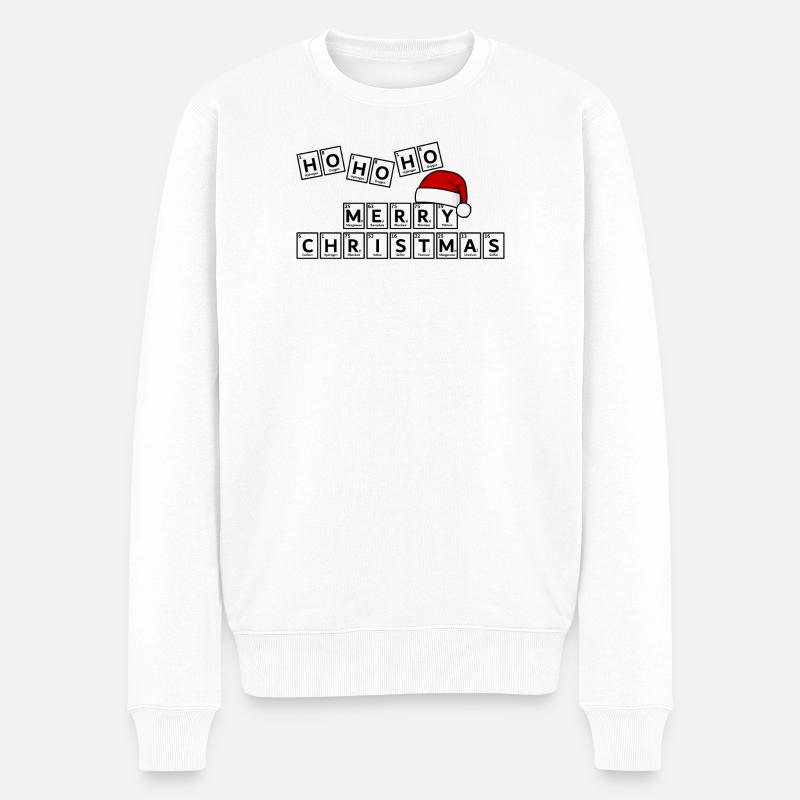 Ho Ho Ho Joyeux Noël - Pull Premium bio Homme - blanc