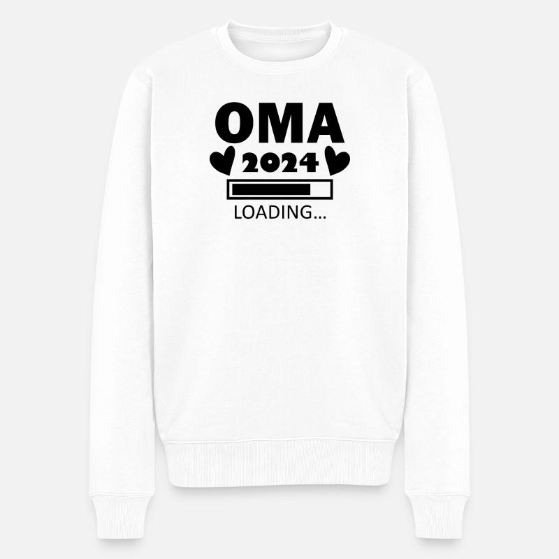 Oma 2024 - Oma werden - Männer Premium Bio Pullover - Weiß
