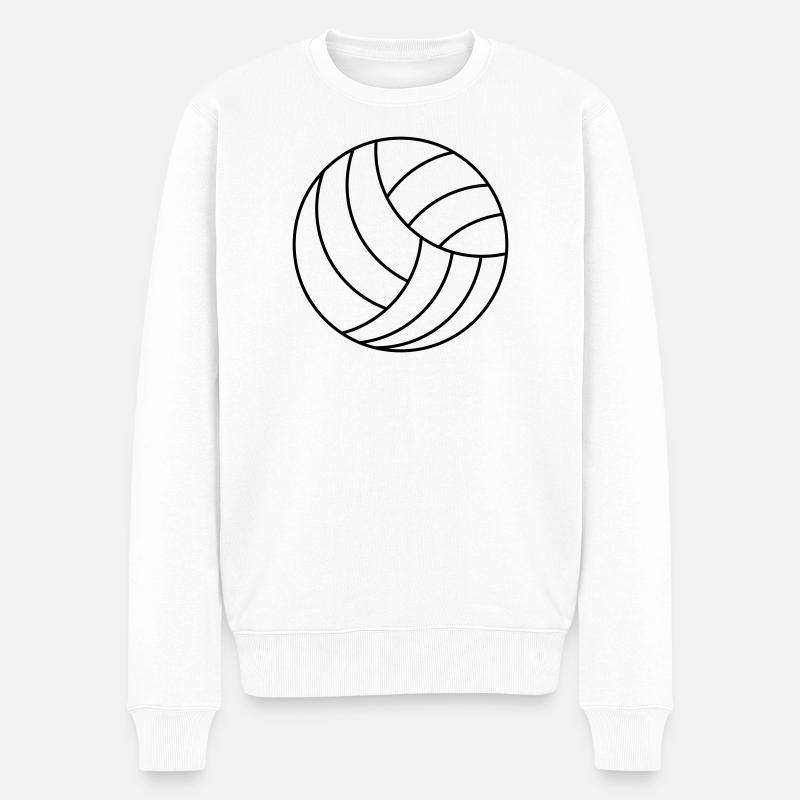 Volley-ball - Pull Premium bio Homme - blanc