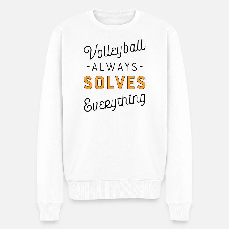 Volley-ball - Pull Premium bio Homme - blanc