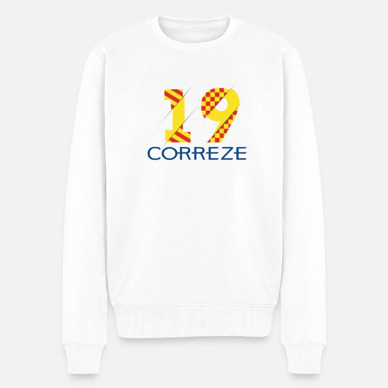 Corrèze - Pull Premium bio Homme - blanc