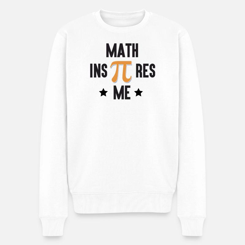 Pi Day - Les mathématiques m’inspirent - Pull Premium bio Homme - blanc