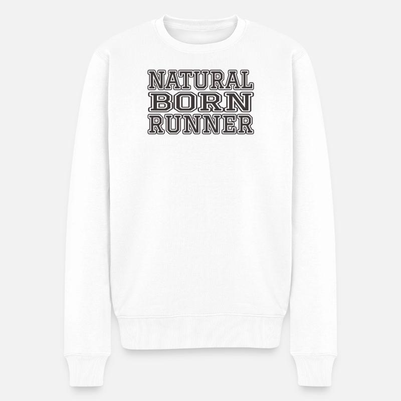 Coureur né - Pull Premium bio Homme - blanc