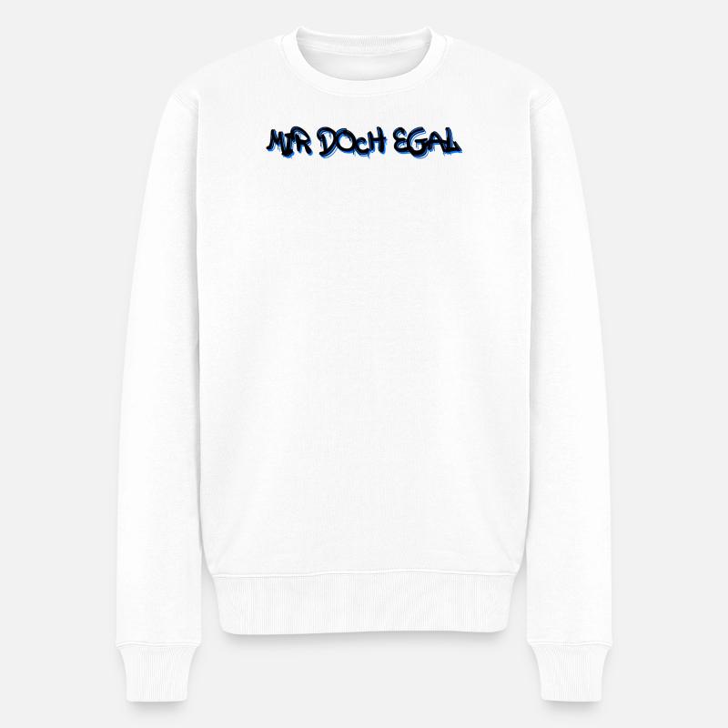 Je m’en fous Statement Attitude Chill - Pull Premium bio Homme - blanc