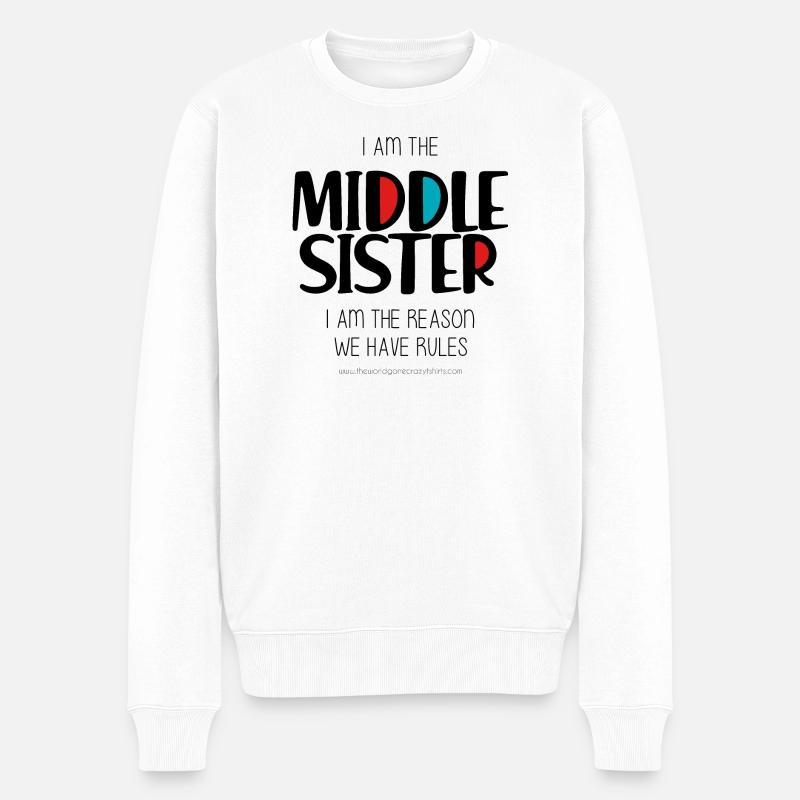 Sœur cadette - Pull Premium bio Homme - blanc