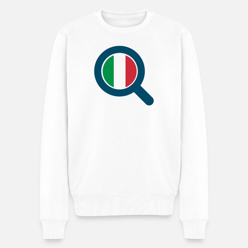 BONITALIA PL - Pull Premium bio Homme - blanc