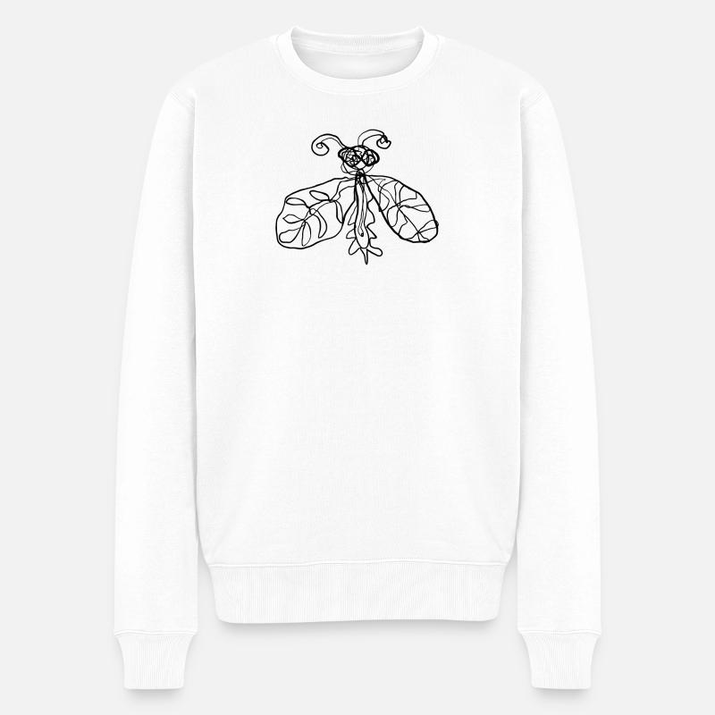 Insekt - Männer Premium Bio Pullover - Weiß