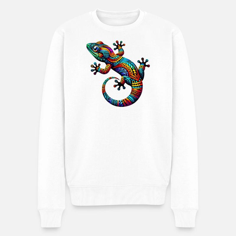 Gecko - Pull Premium bio Homme - blanc