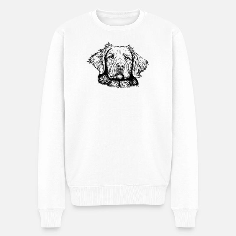 Retriever de la Nouvelle-Écosse - Pull Premium bio Homme - blanc