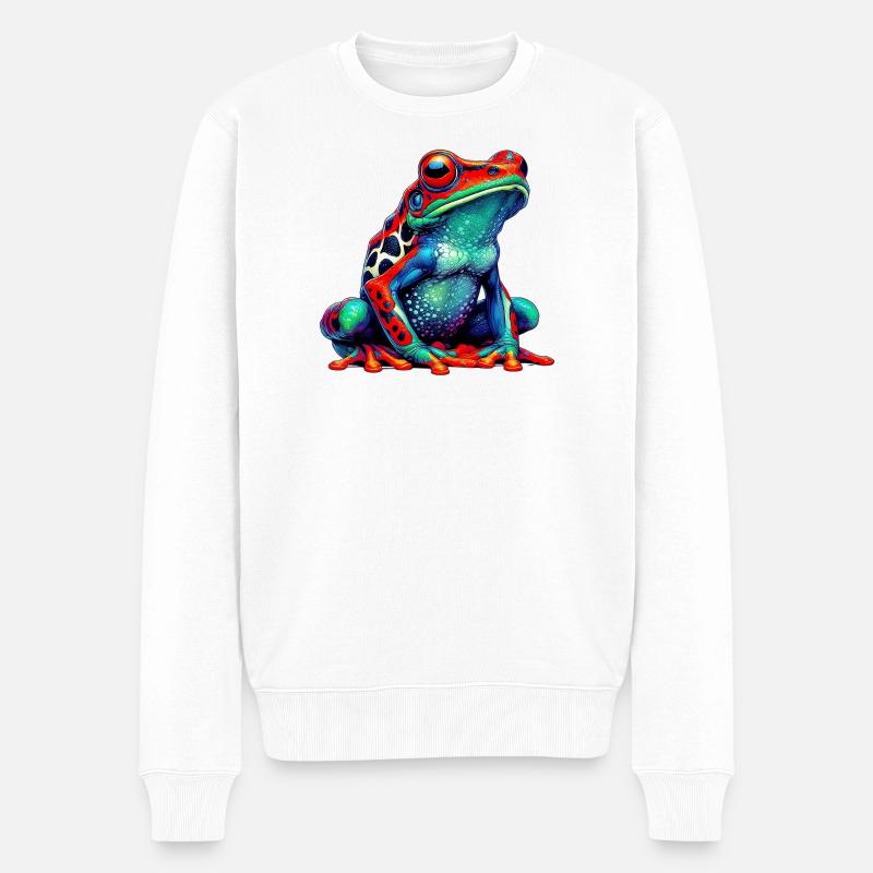 Grenouille - Pull Premium bio Homme - blanc
