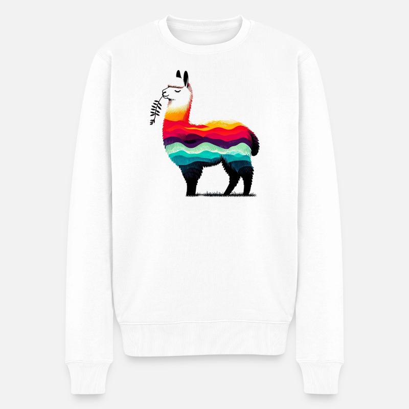 Alpaga - Pull Premium bio Homme - blanc
