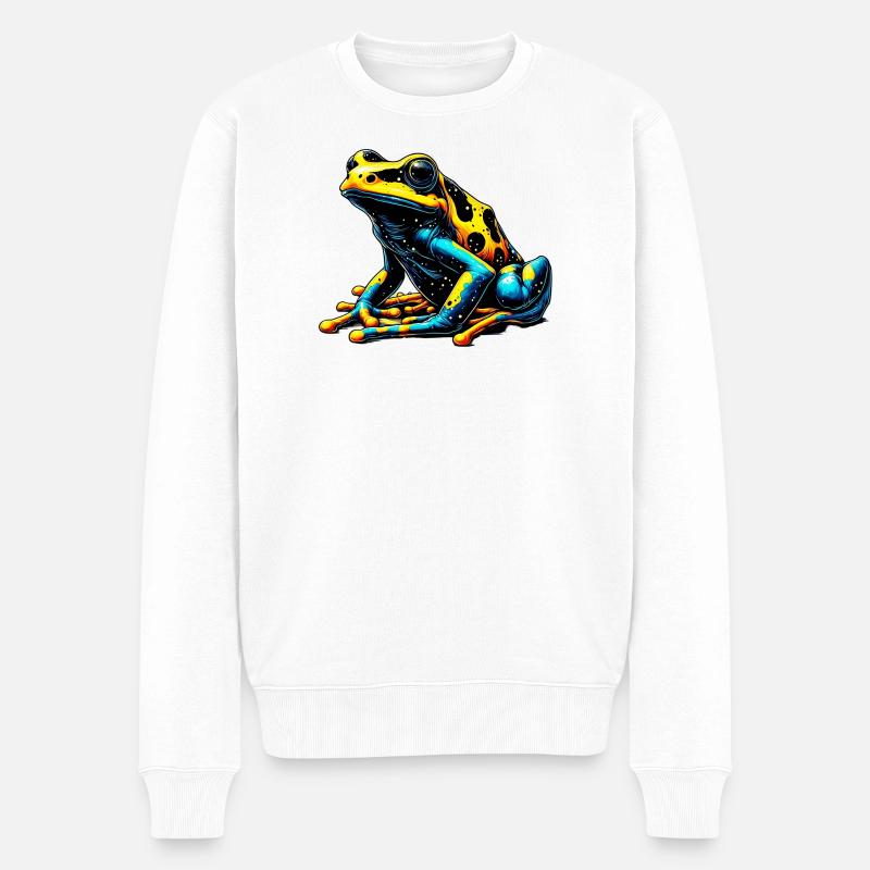 Frø - Økologisk premium-sweatshirt til mænd - hvid