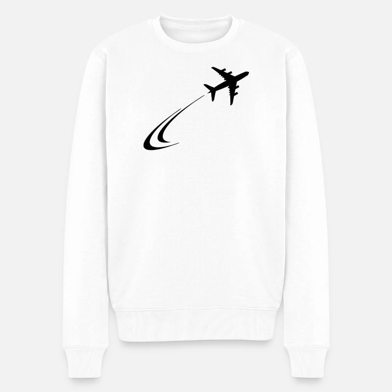 L’avion s’envole - Pull Premium bio Homme - blanc