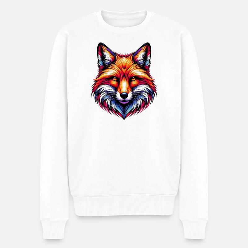 Renard - Pull Premium bio Homme - blanc