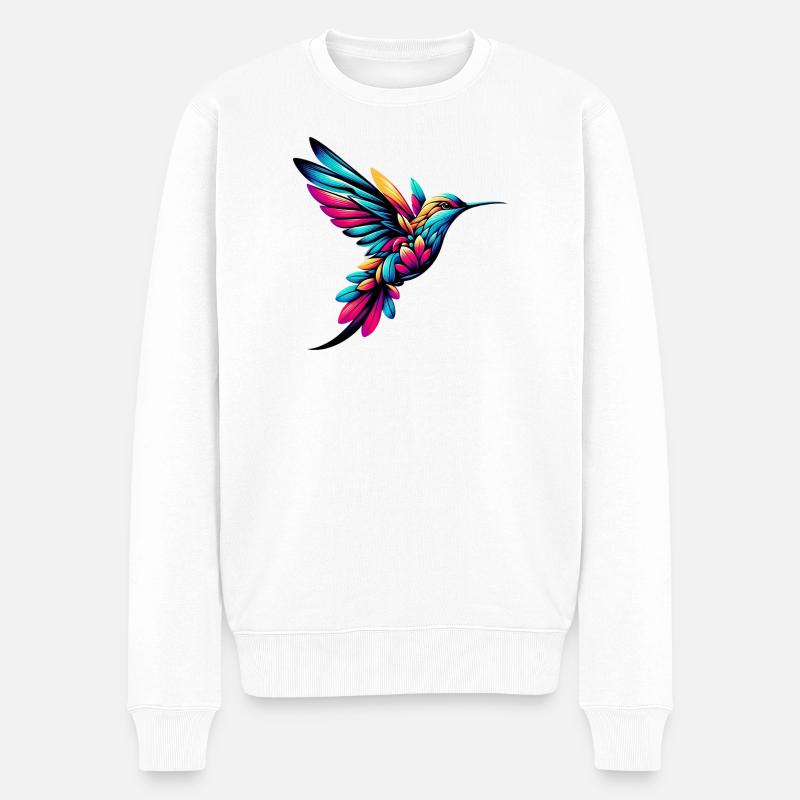 Colibri - Pull Premium bio Homme - blanc