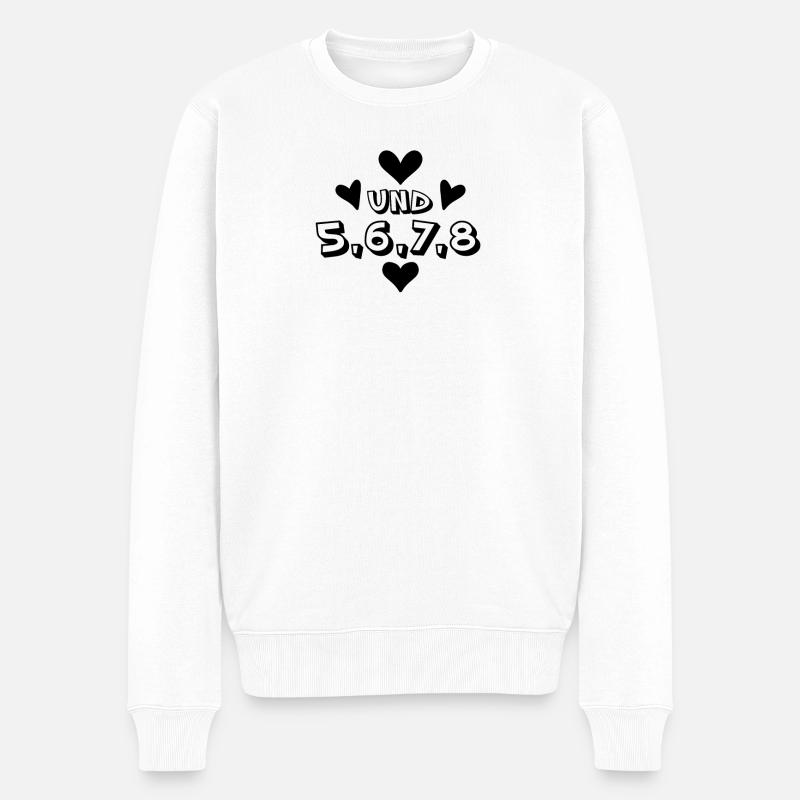 Tanzen Rhythmus Tanz Tänzer Tänzerin - Männer Premium Bio Pullover - Weiß