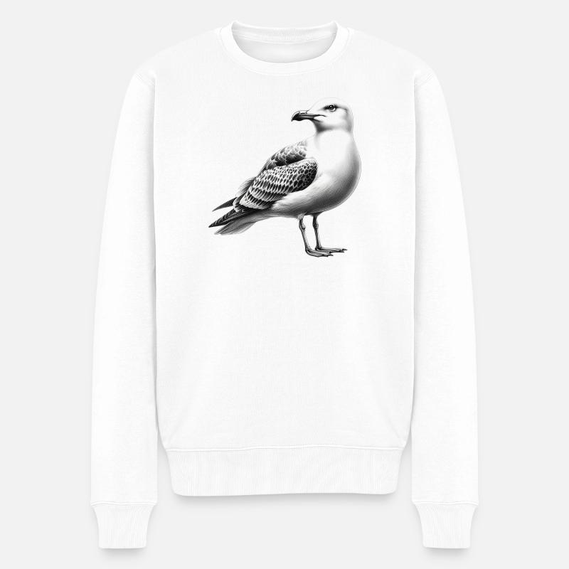 Mouette - Pull Premium bio Homme - blanc