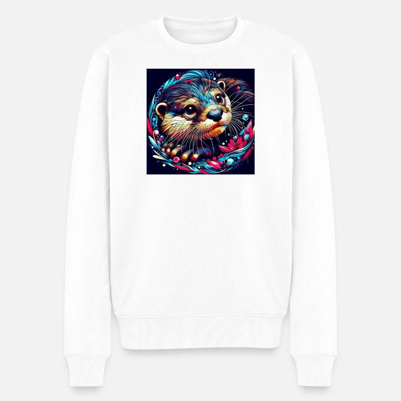 Loutre - Pull Premium bio Homme - blanc
