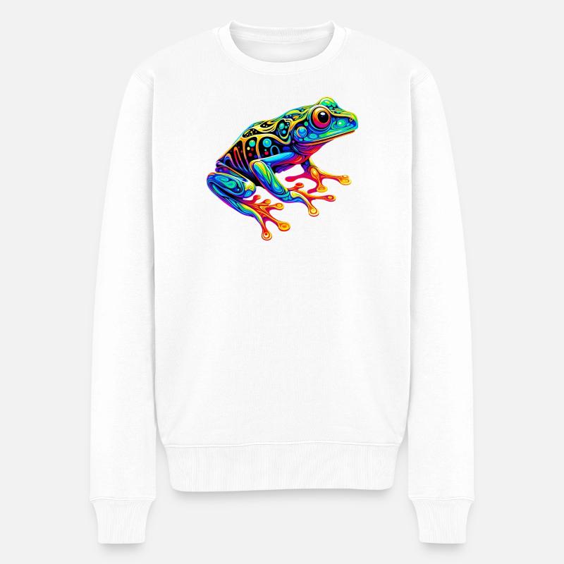 Grenouille - Pull Premium bio Homme - blanc