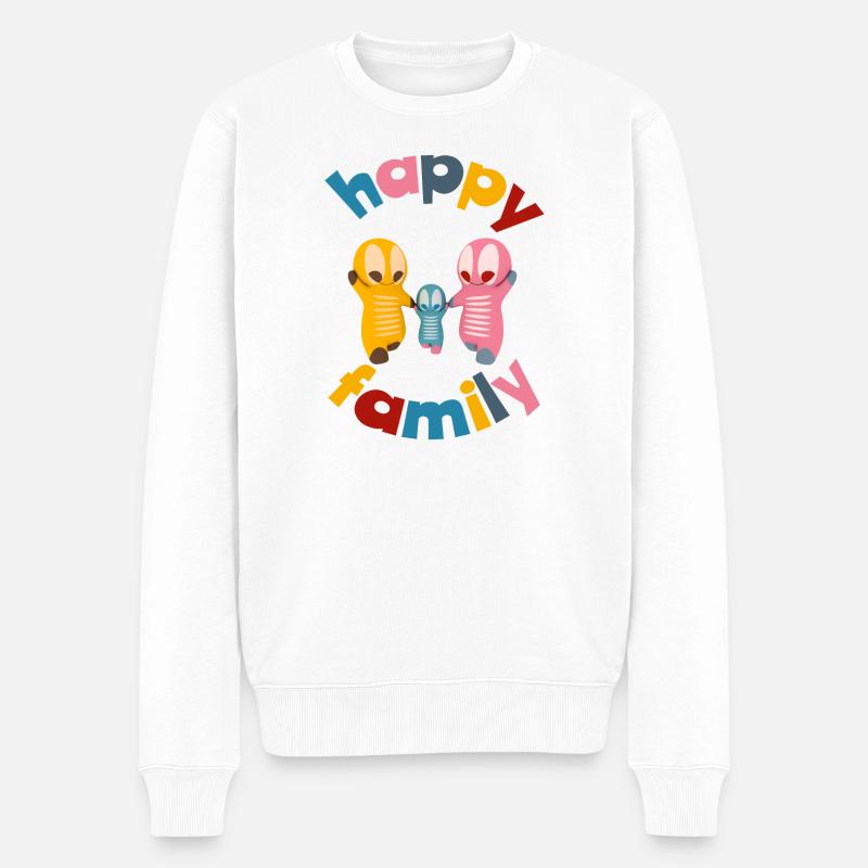 Figurines kawaii mignonnes - Pull Premium bio Homme - blanc