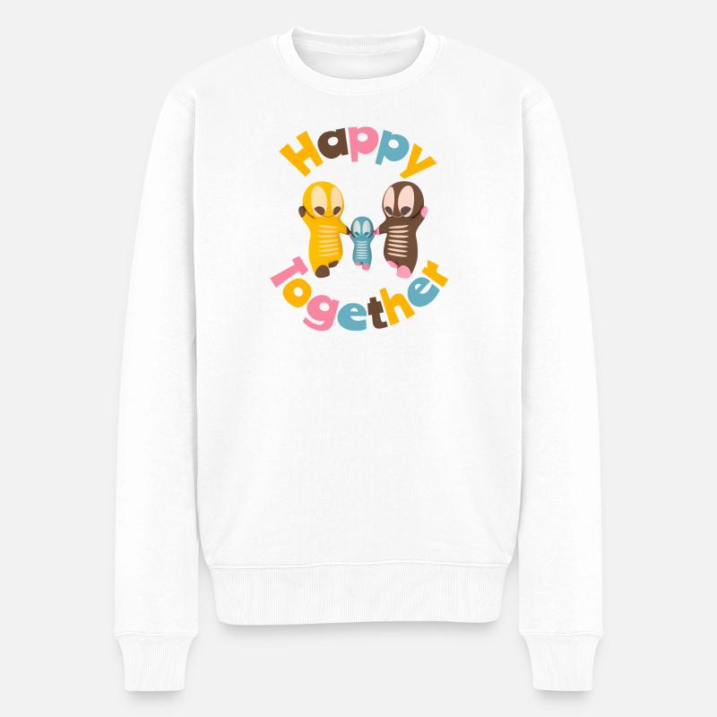 Figurines kawaii mignonnes - Pull Premium bio Homme - blanc