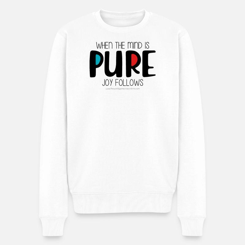 Pur - Pull Premium bio Homme - blanc
