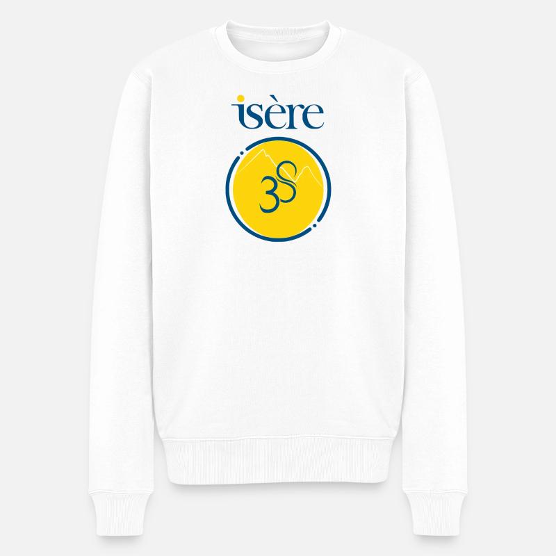 Isère - Männer Premium Bio Pullover - Weiß