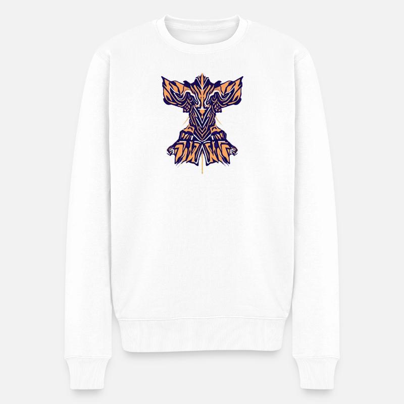 Masque de tigre Orang-outan Purp Design - Pull Premium bio Homme - blanc