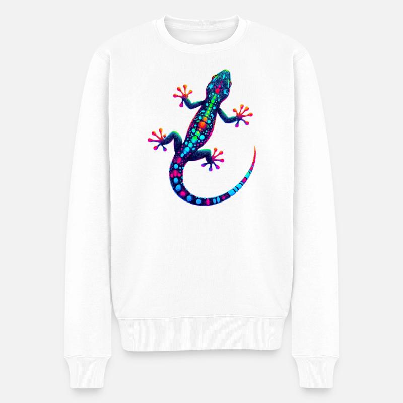 Gecko - Pull Premium bio Homme - blanc