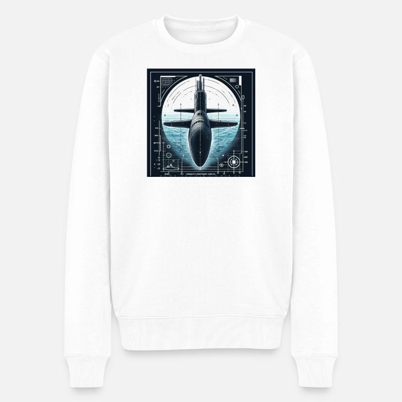 Unterseeboot - Männer Premium Bio Pullover - Weiß