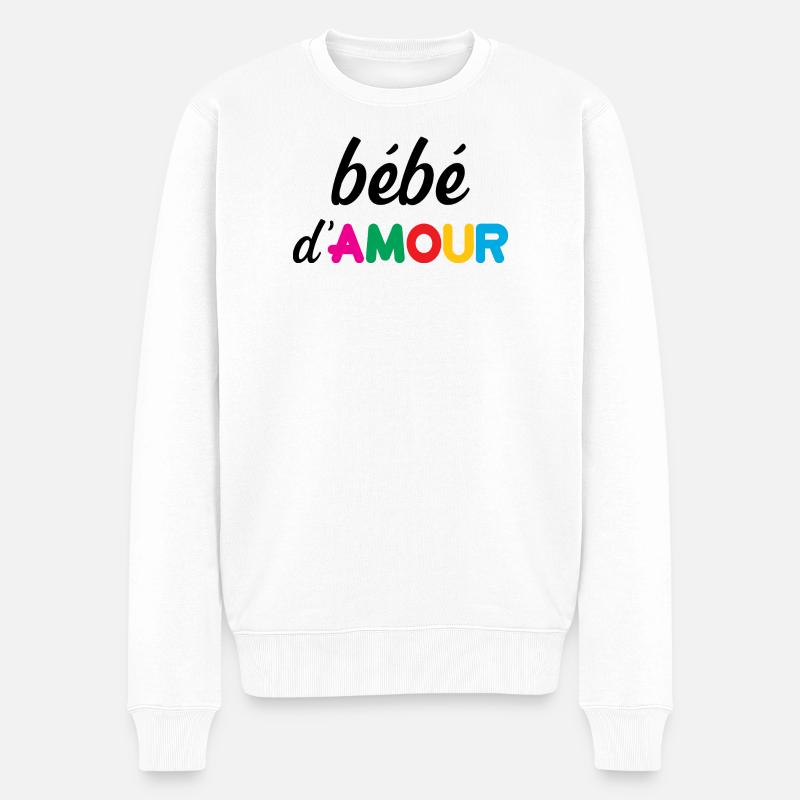 bébé d'Amour - Pull Premium bio Homme - blanc