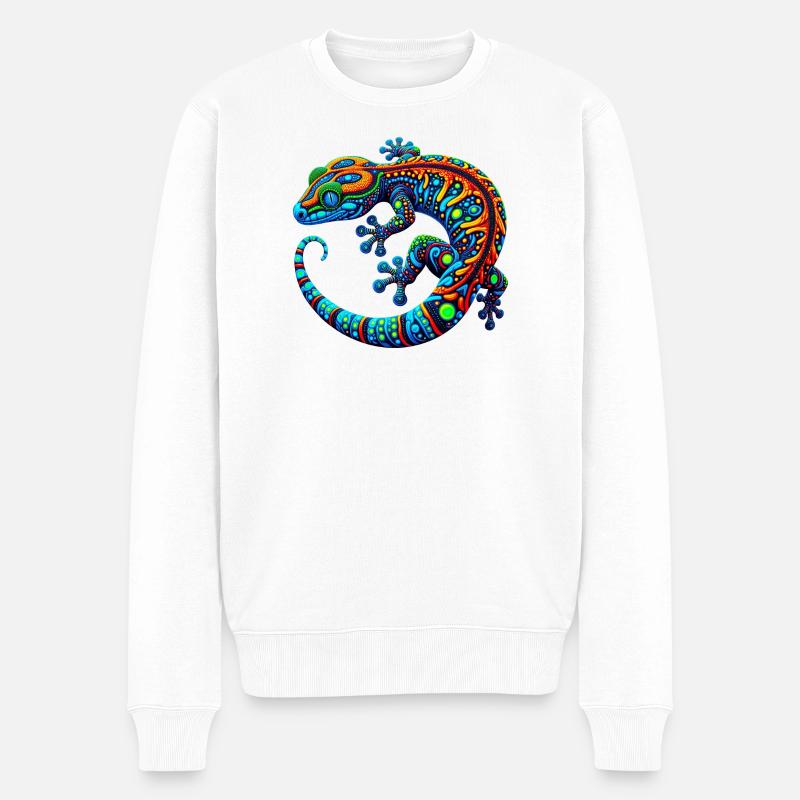 Gecko - Pull Premium bio Homme - blanc