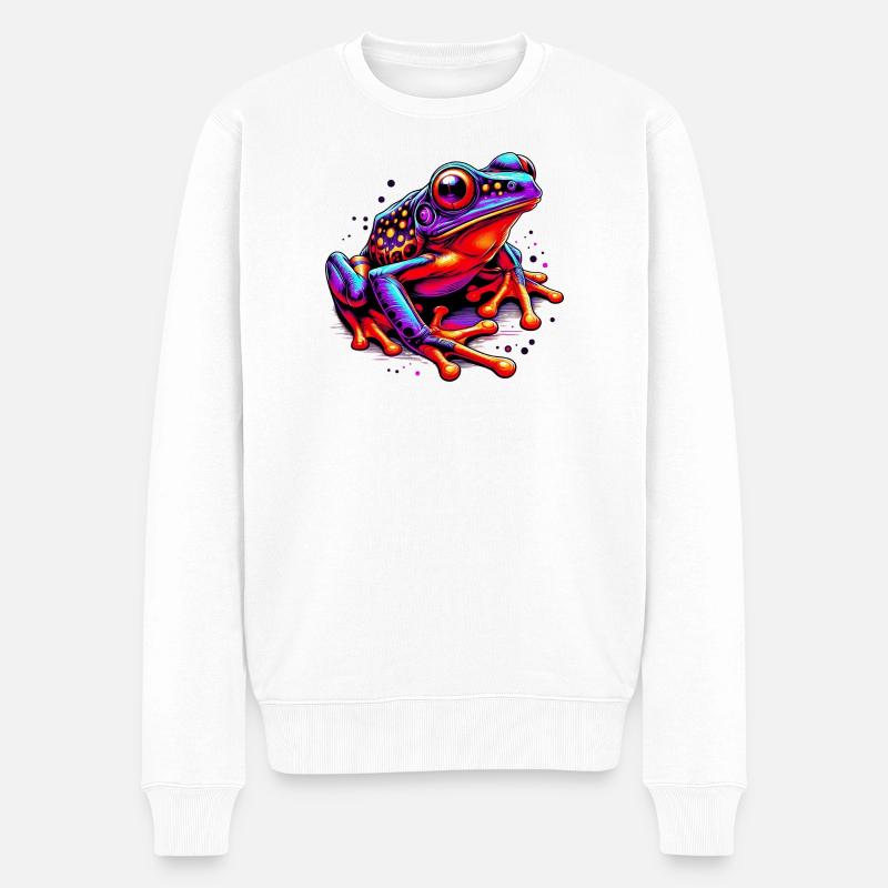 Grenouille - Pull Premium bio Homme - blanc