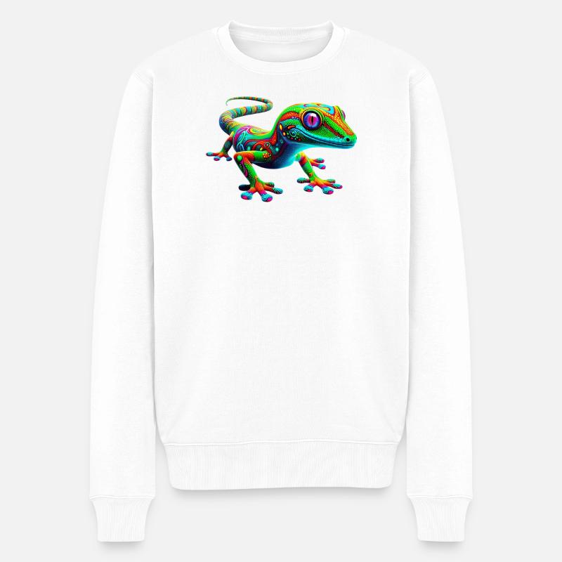 Gecko - Pull Premium bio Homme - blanc