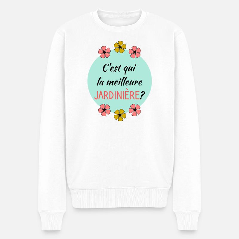 MAMIE - Pull Premium bio Homme - blanc