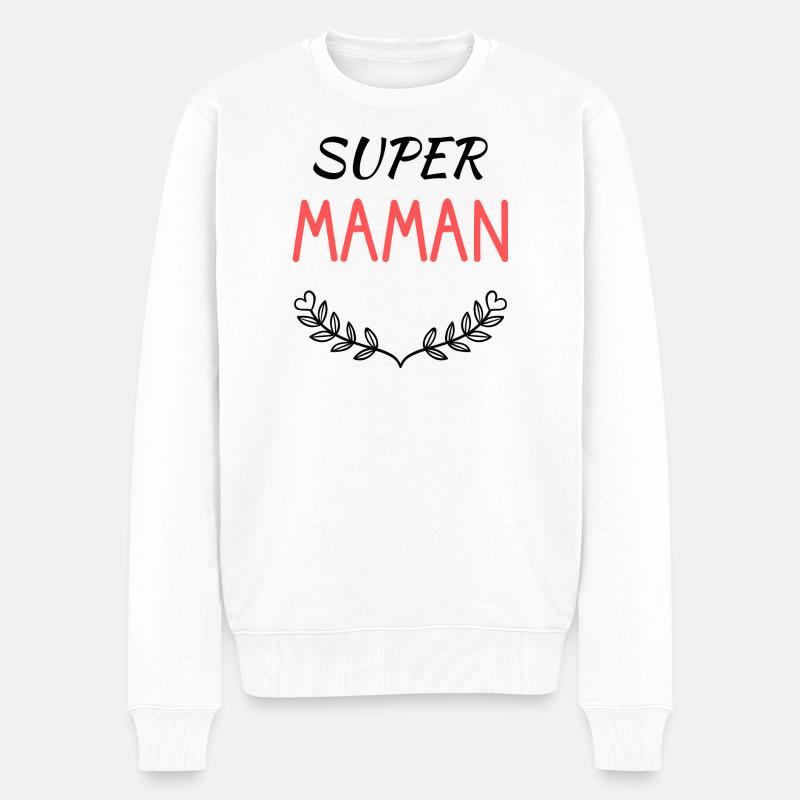 OMA - Männer Premium Bio Pullover - Weiß