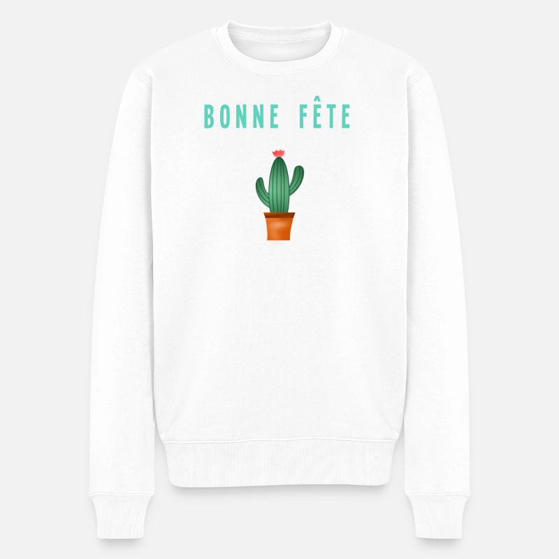 FEST - Männer Premium Bio Pullover - Weiß