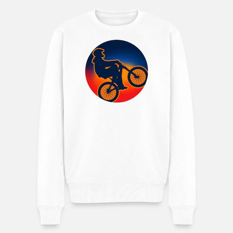 Vélo VTT Cyclisme Cadeau - Pull Premium bio Homme - blanc