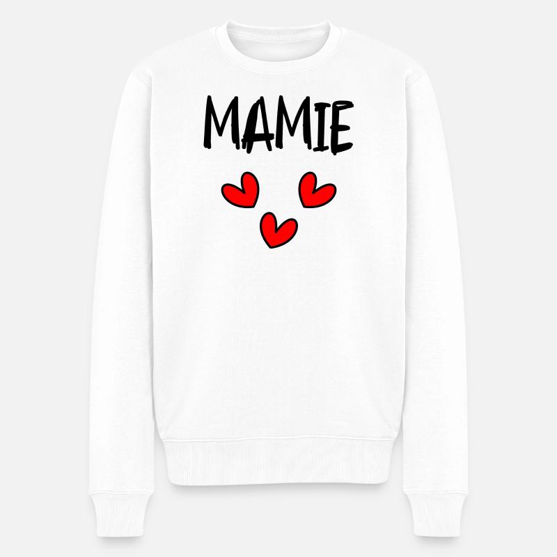 OMA - Männer Premium Bio Pullover - Weiß