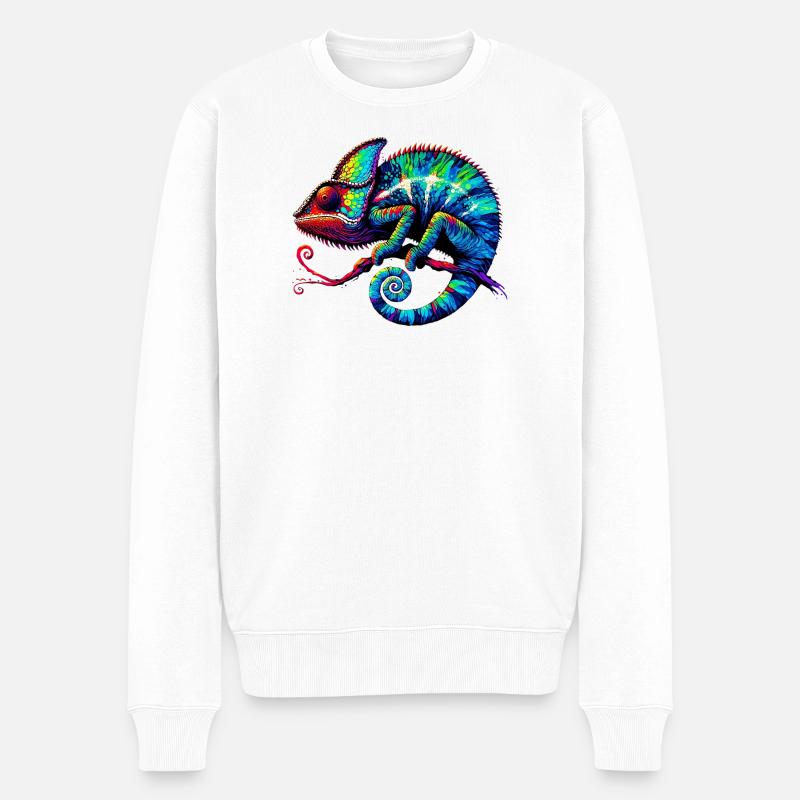 Caméléon - Pull Premium bio Homme - blanc