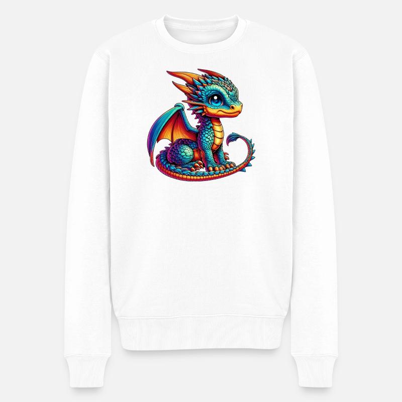 Dragon - Pull Premium bio Homme - blanc