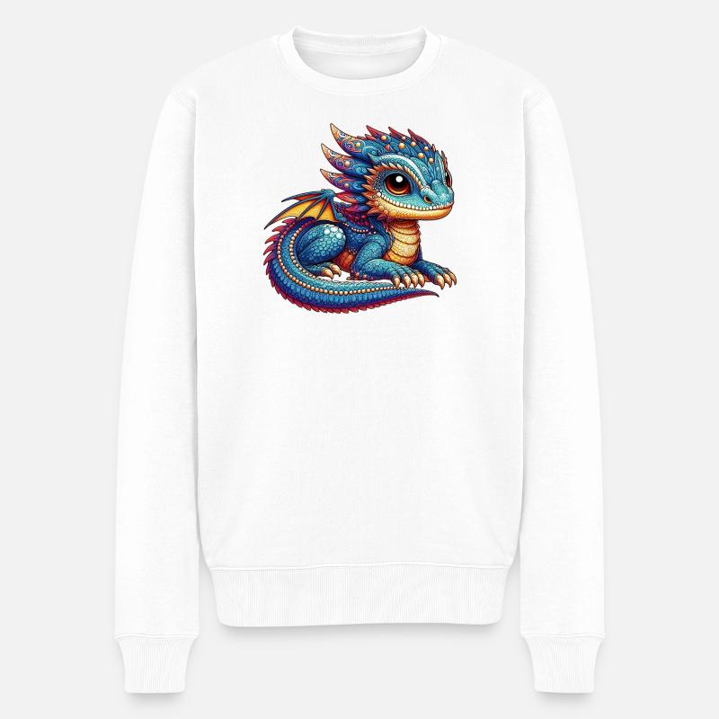 Dragon - Pull Premium bio Homme - blanc
