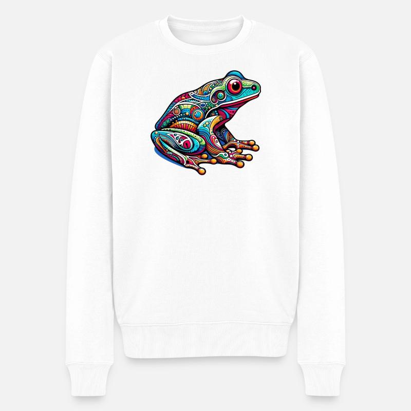 Grenouille - Pull Premium bio Homme - blanc