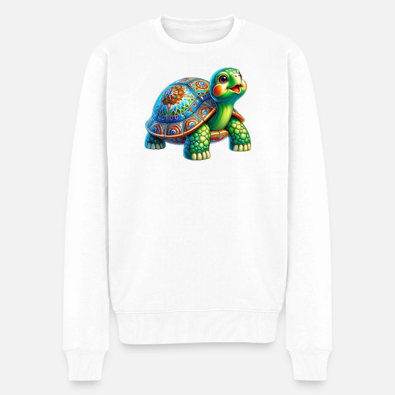 Tortue - Pull Premium bio Homme - blanc