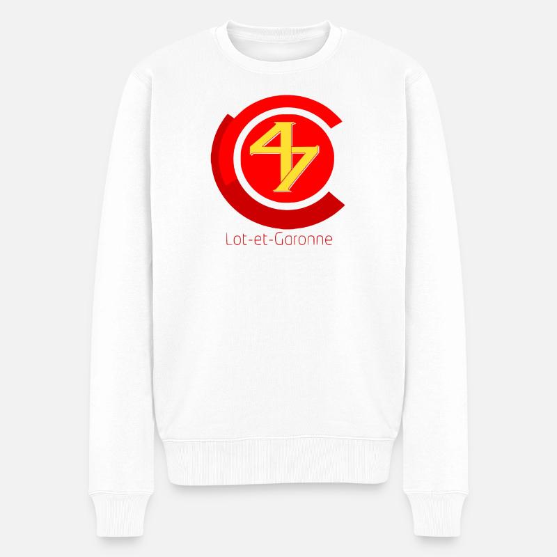 Lot et Garonne - Männer Premium Bio Pullover - Weiß
