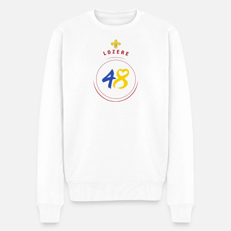 Lozère - Pull Premium bio Homme - blanc