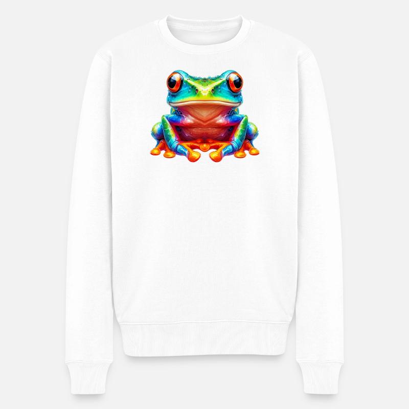 Grenouille - Pull Premium bio Homme - blanc