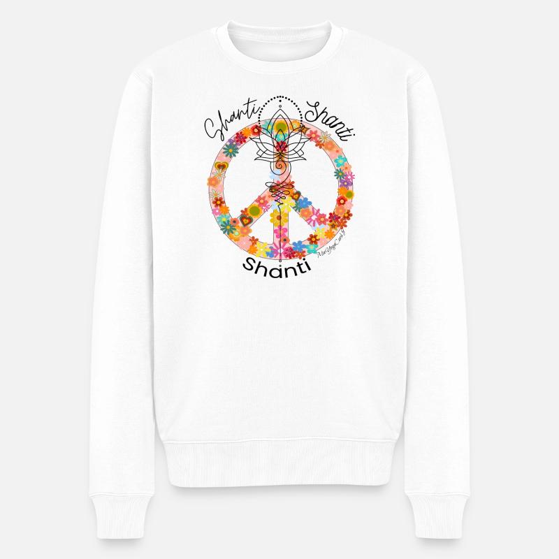 Chant de clôture de séance de Yoga - Pull Premium bio Homme - blanc