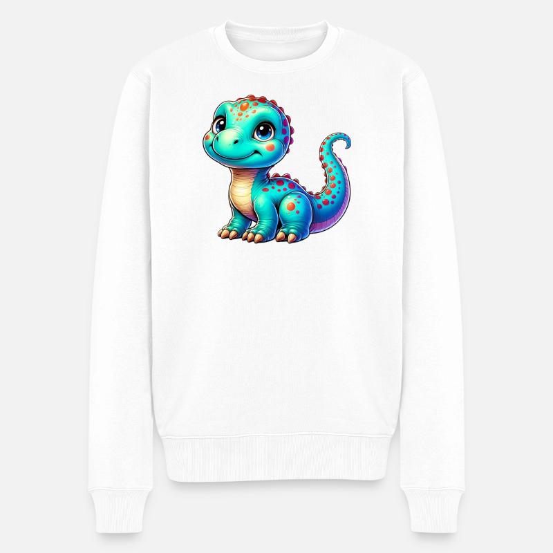 Dinosaure - Pull Premium bio Homme - blanc