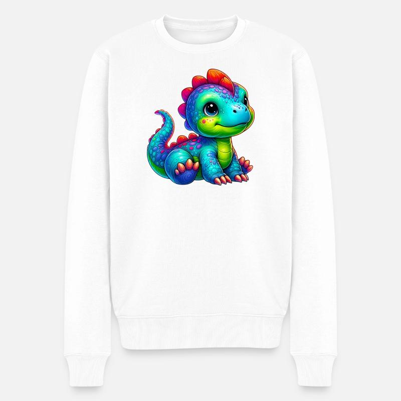 Dinosaure - Pull Premium bio Homme - blanc